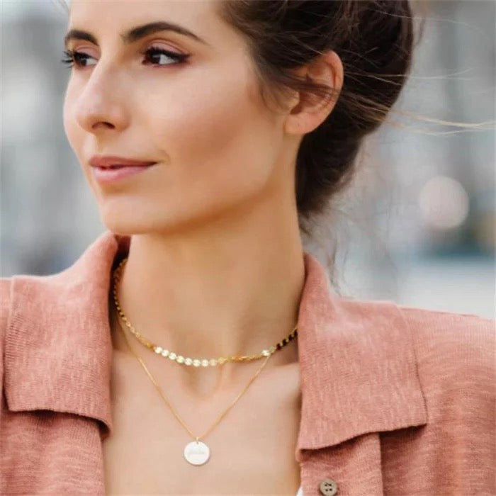 Fearless coin necklace