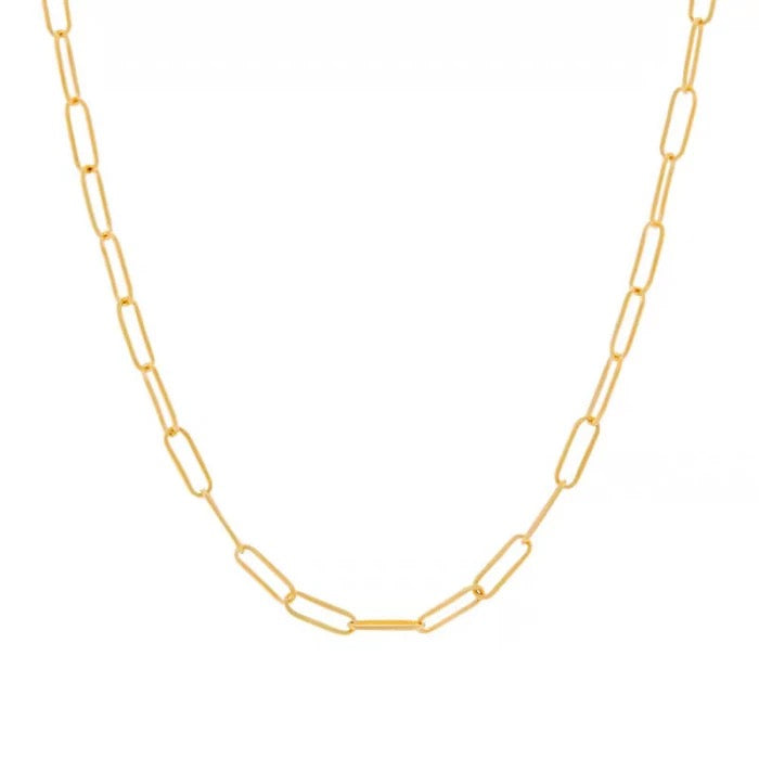 Paper clip link chain