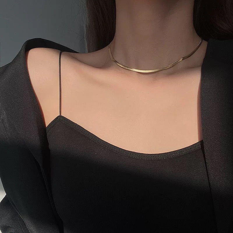 Flat snake chain