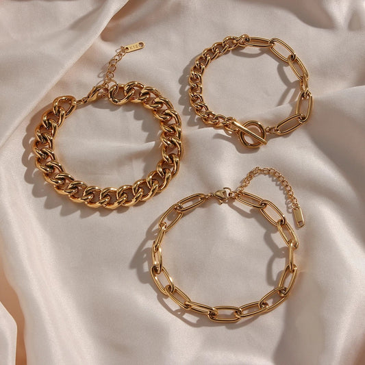 Paper clip chain necklace