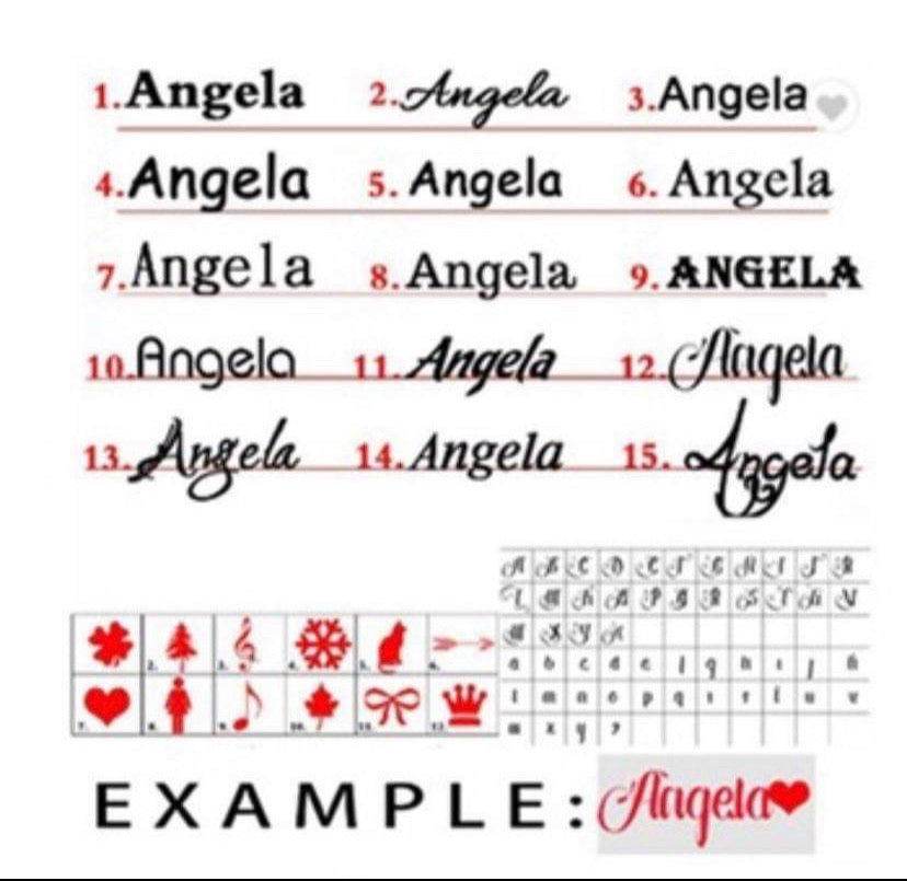 Heart name necklace collection