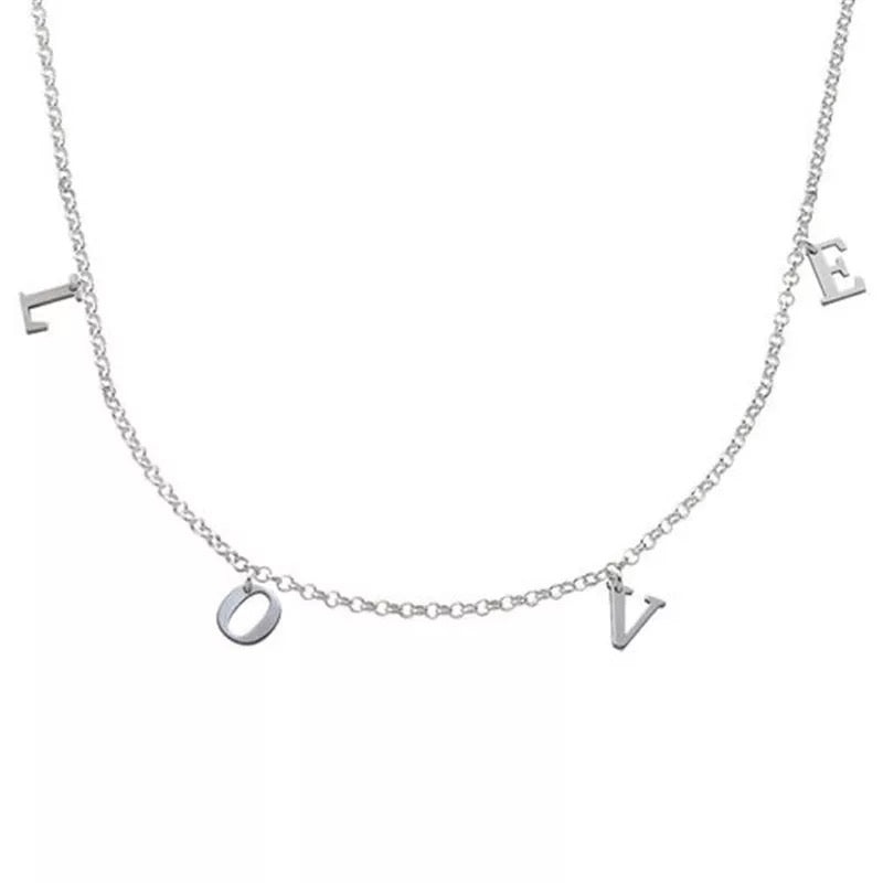 A-Z Custom charm letter choker
