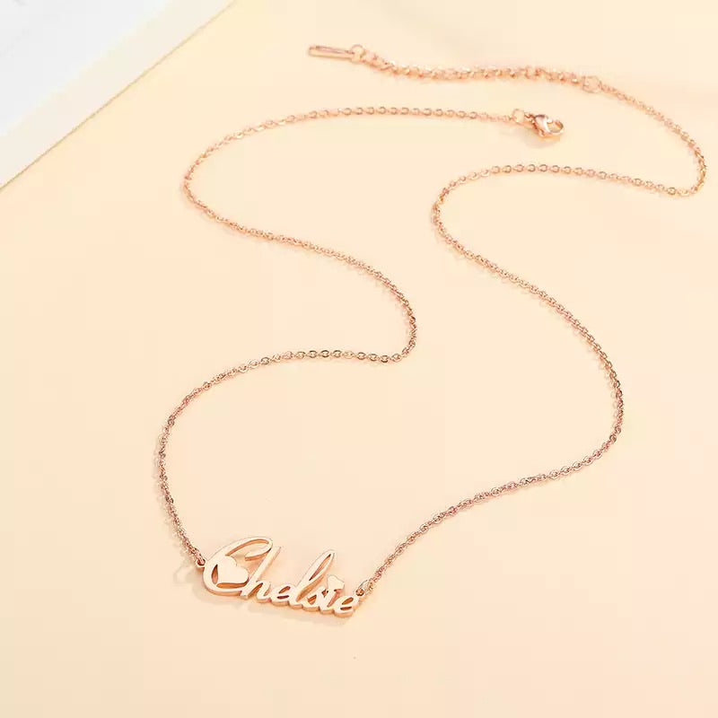 925 sterling silver name necklace in English or Arabic