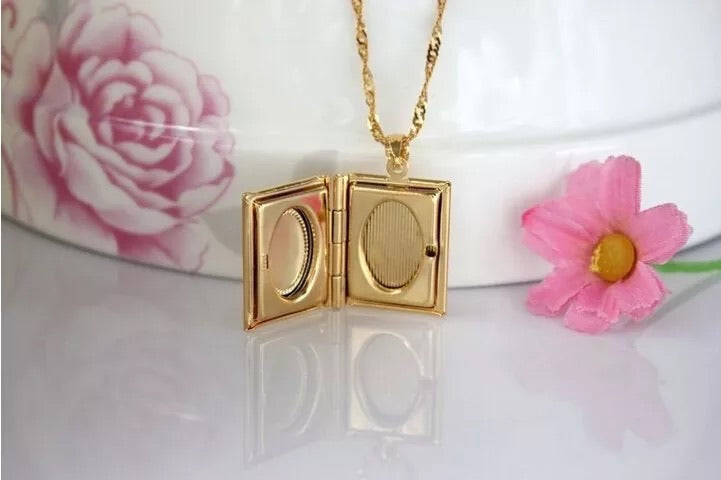 Mini book locket Allah sterling silver & gold options
