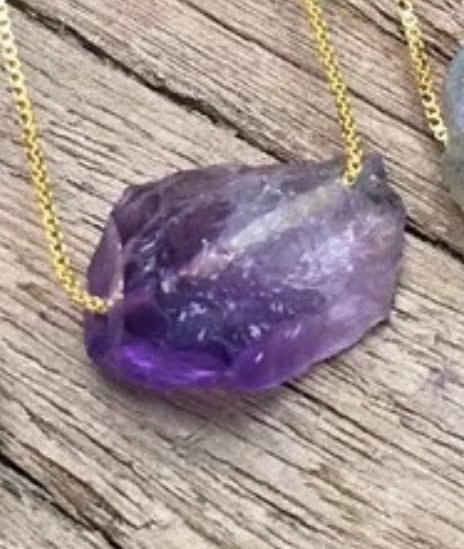 Amethyst natural stone pendants