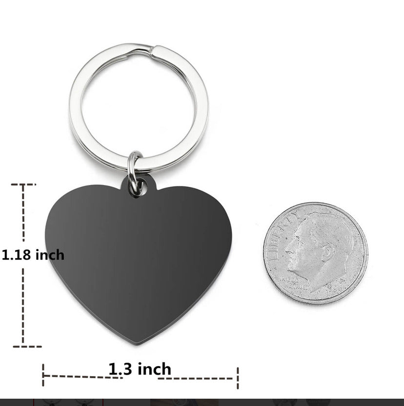 Custom photo keychain with engraving