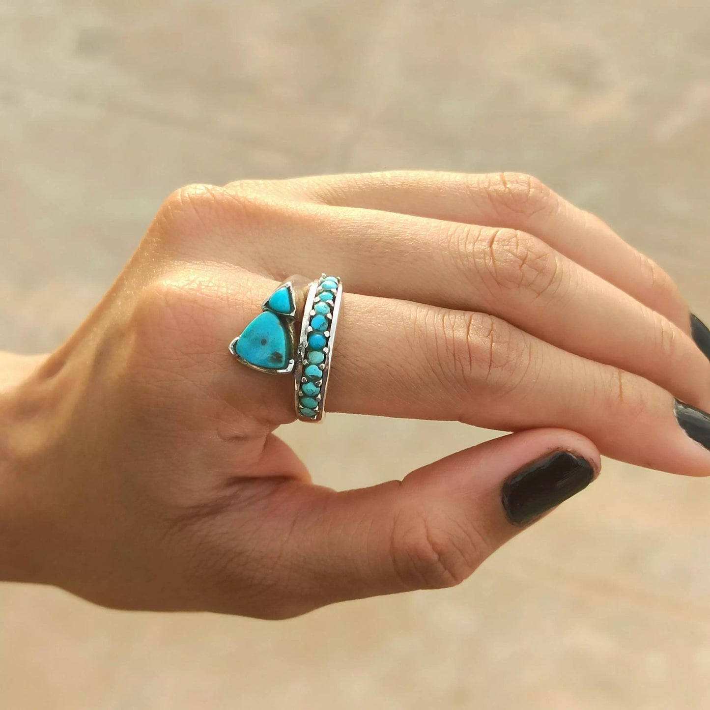 Torquize & sterling ring