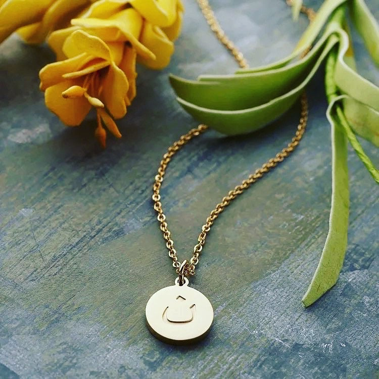 Engraved custom coin pendant sterling silver