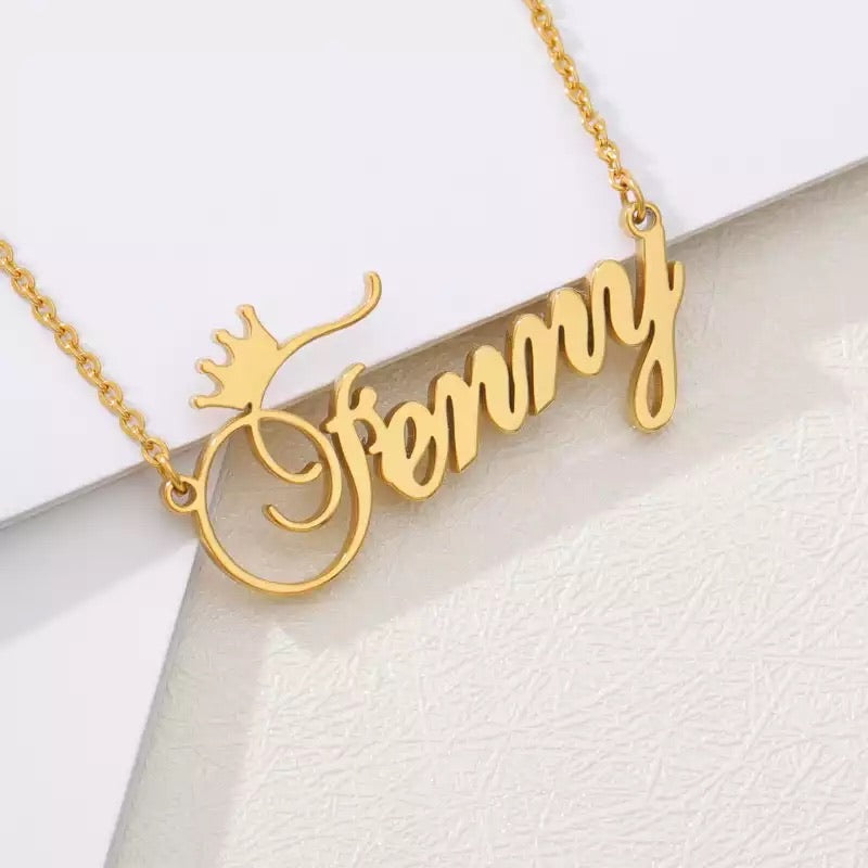 925 sterling silver name necklace in English or Arabic
