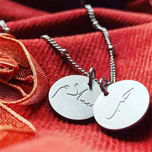 Peace & Love coin pendants