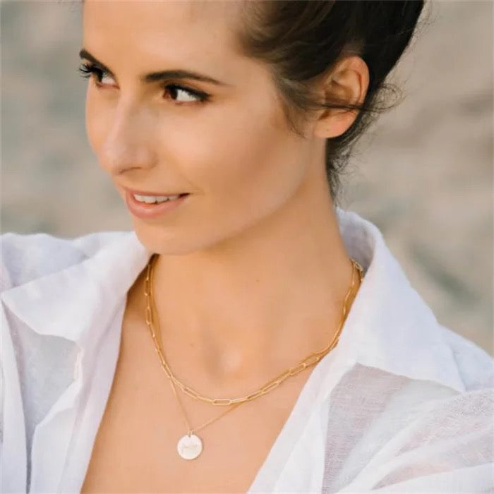 Fearless coin necklace