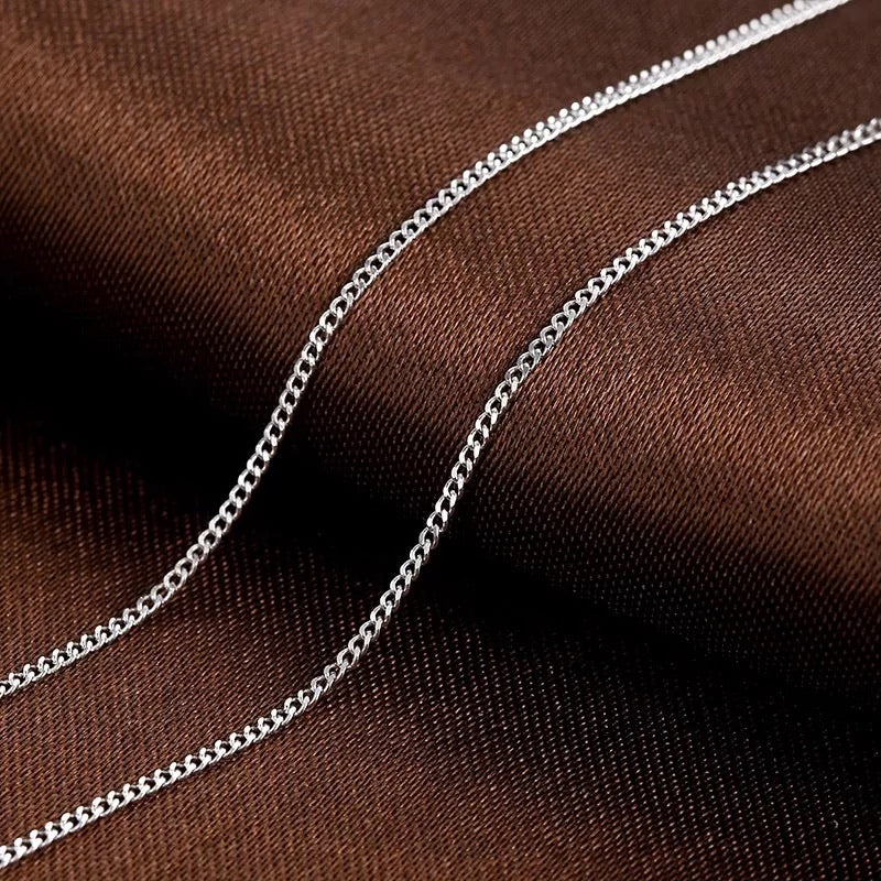 925 sterling silver chain necklace for men & women 2mm-5mm