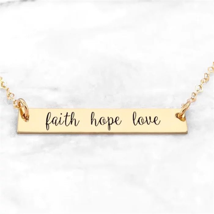 Faith Hope Love pendant