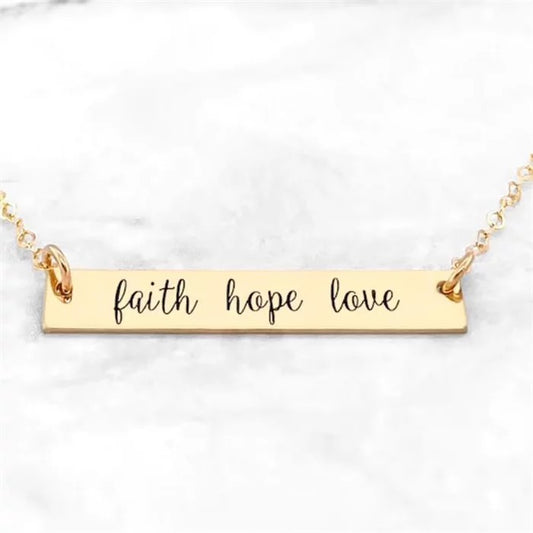 Faith Hope Love pendant