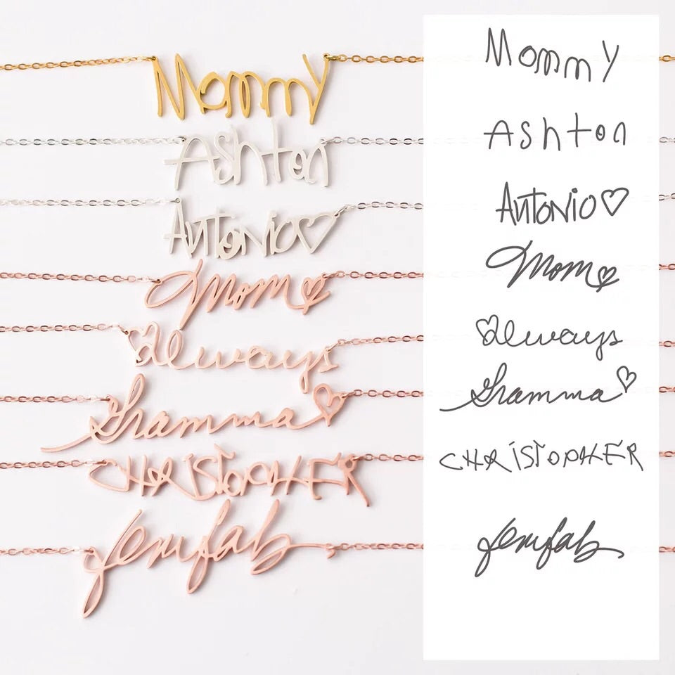 Hand written pendants customize and make it your own!
