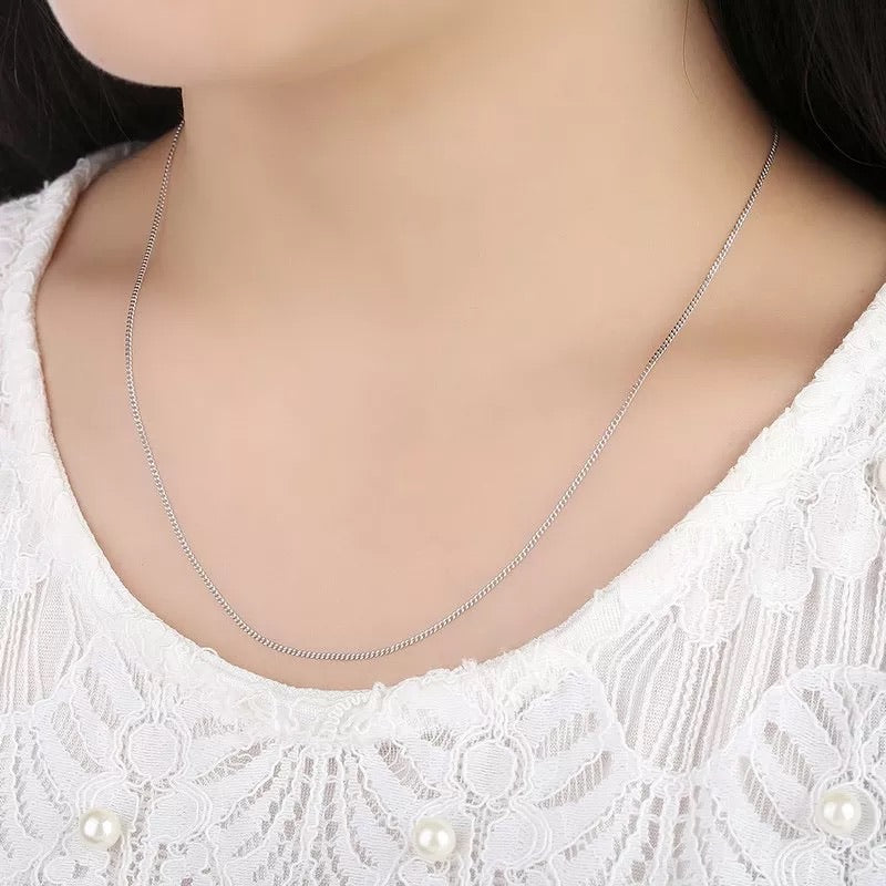 925 sterling silver chain necklace for men & women 2mm-5mm