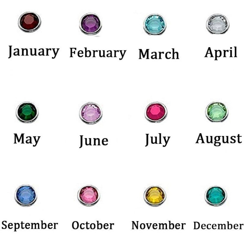 Coin pendant pendant with birthstone