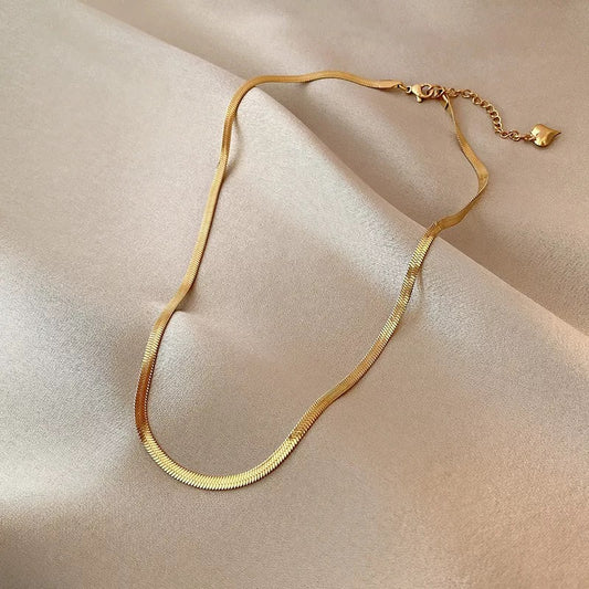 Flat snake chain