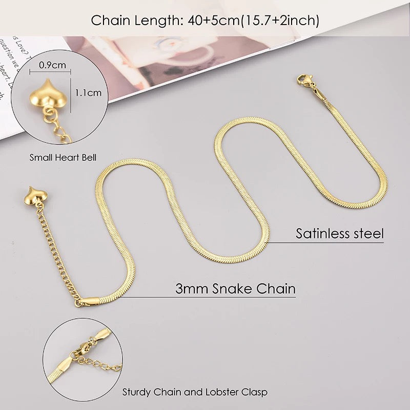 Flat snake chain
