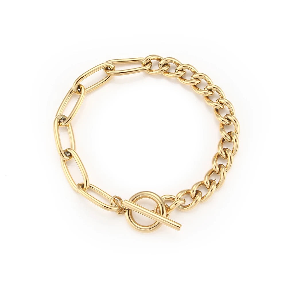 Paper clip chain necklace