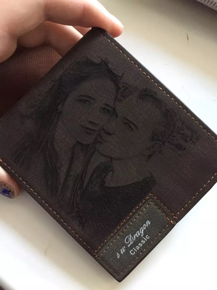 Custom engraved wallet